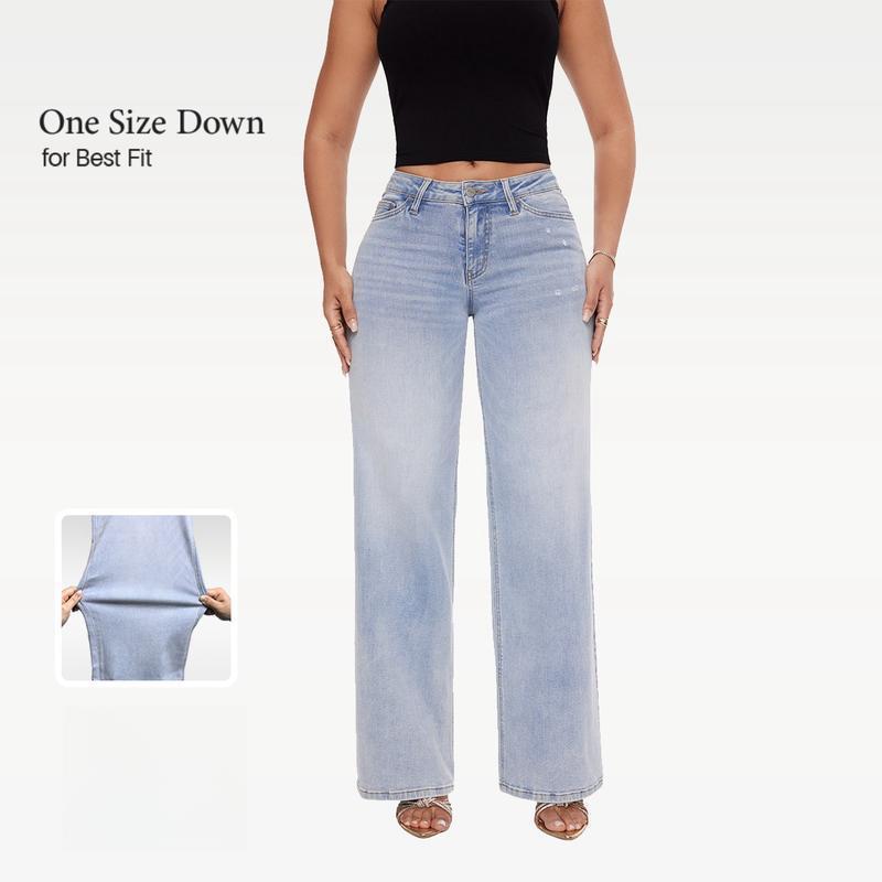 CloudKnit™ Wide Leg Jean — All-Day Comfort, Effortless Style