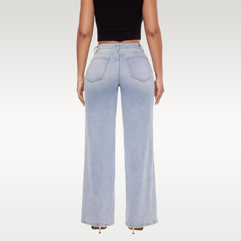 CloudKnit™ Wide Leg Jean — All-Day Comfort, Effortless Style