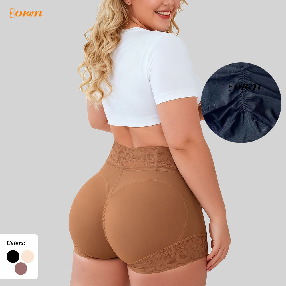 High Waist Lace Shaping Panties - Front View