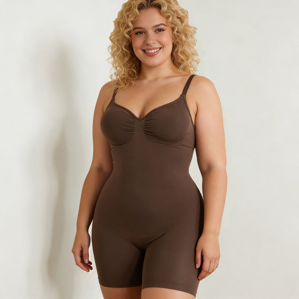 No-Roll Firm Control Bodysuit - Back View