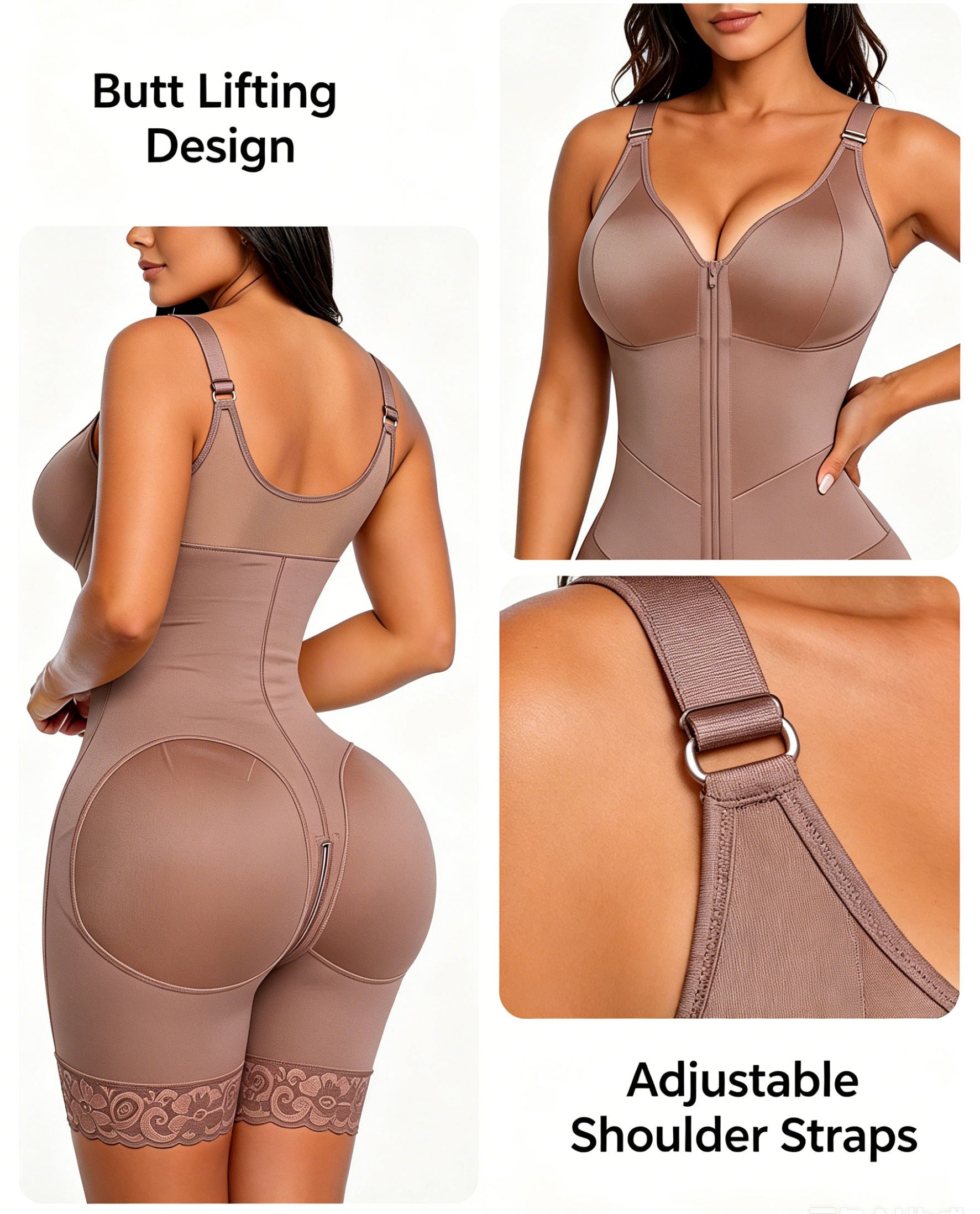 Breathable Mesh Shapewear Bodysuit - Detail